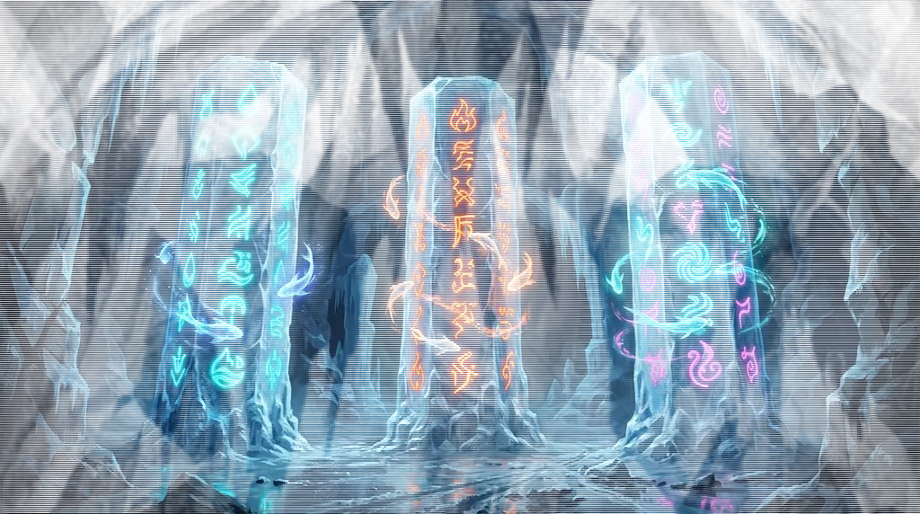 Glaciers Glow background